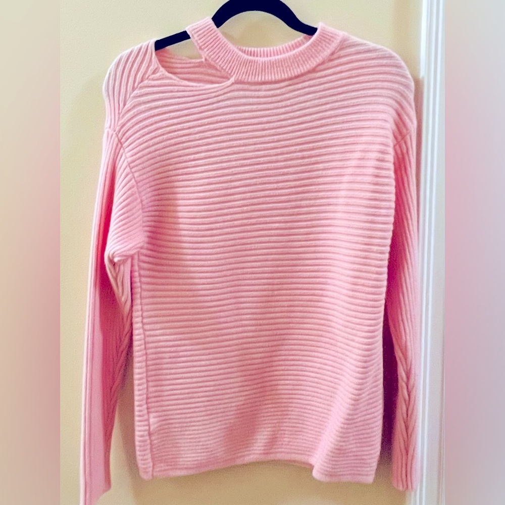 Pink long sleeve sweater